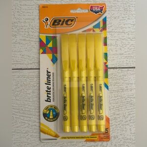 BIC Brite Liner Yellow Chisel Tip